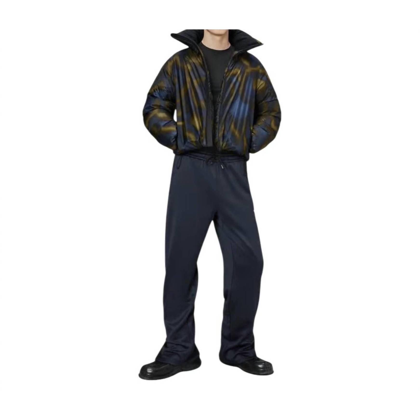 New Rains Unisex Kevo Short Puffer Jacket In Blue, Green